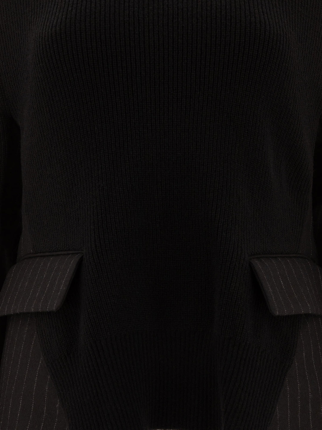 Chalk Stripe X Knit Knitwear Nero