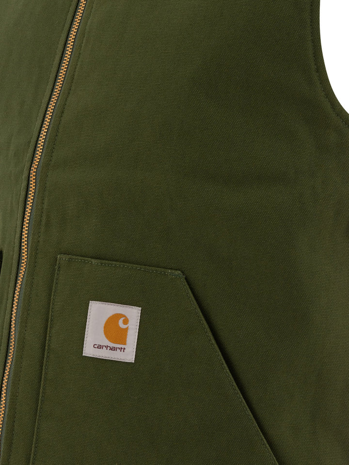 Vest Jacket With Patch Logo Giacche Verde