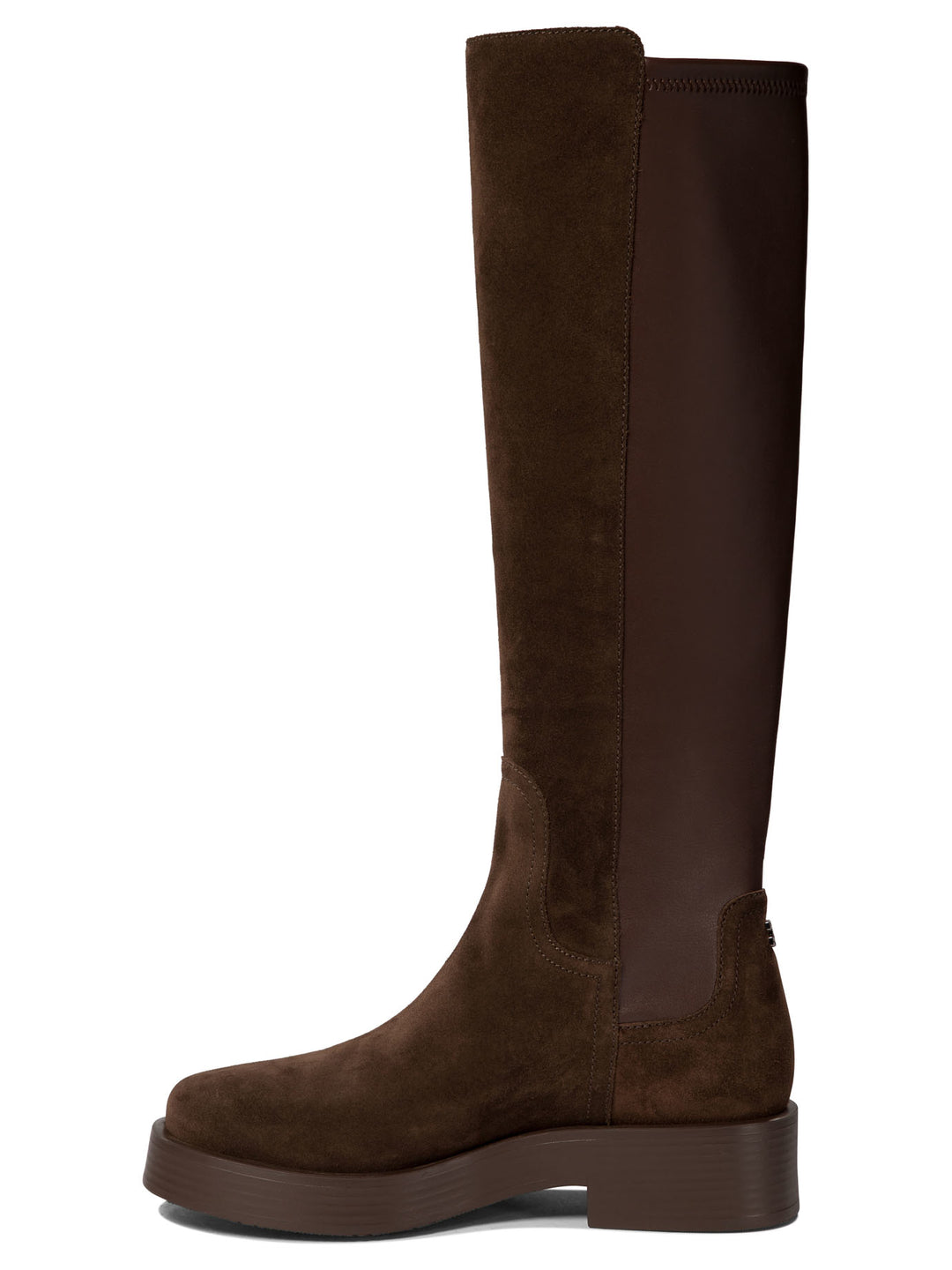 Boots With Suede Inserts Stivali & Stivaletti Marrone