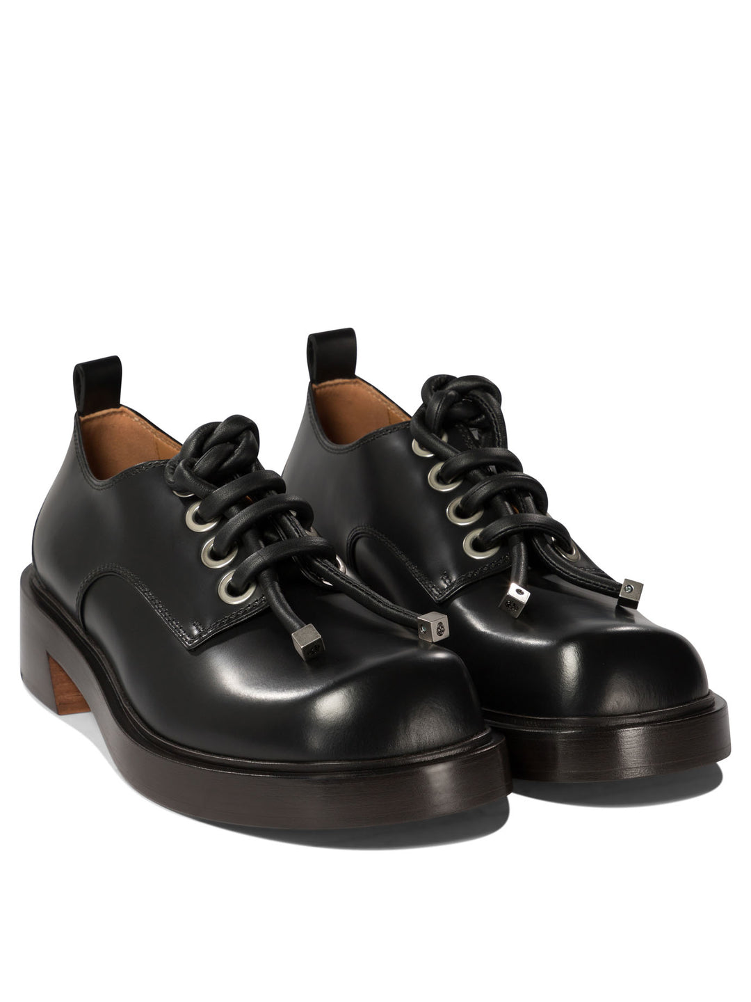 Lace-Up Derby Shoes Lace-Up Shoes Nero