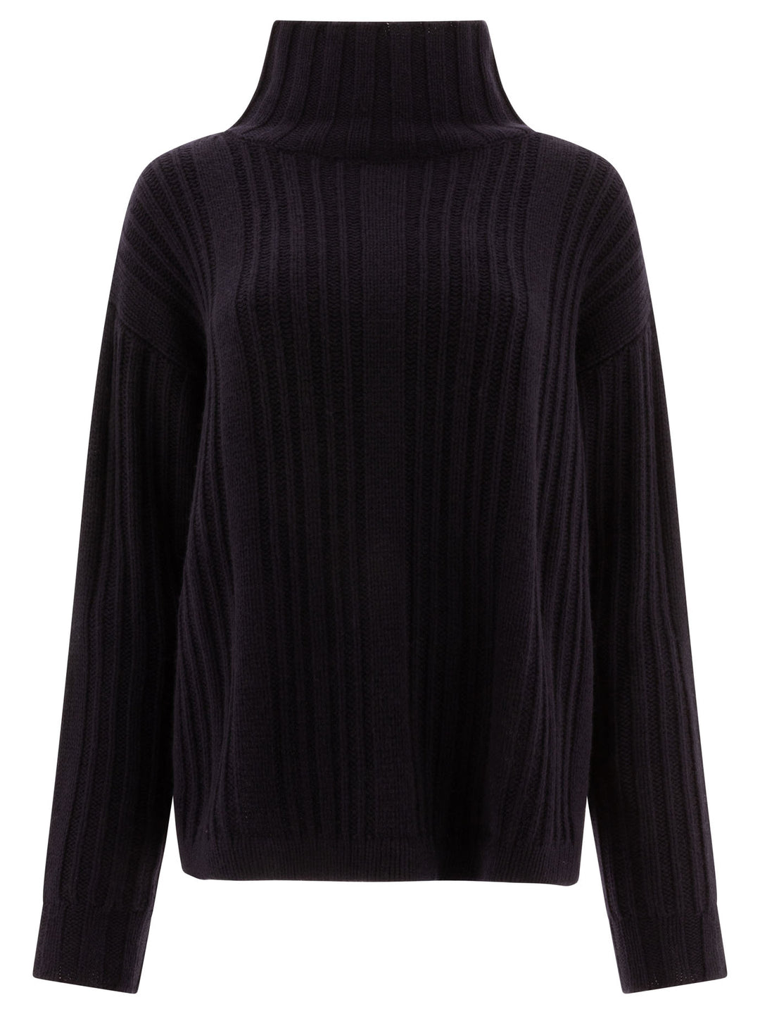 Wool And Cashmere Turtleneck Sweater Knitwear Blu