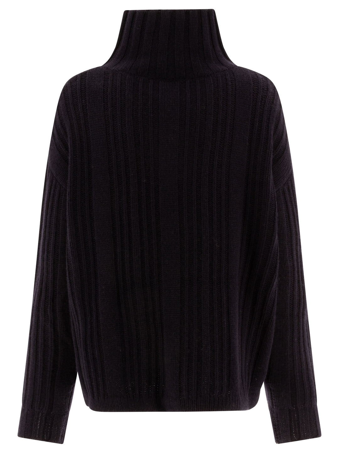 Wool And Cashmere Turtleneck Sweater Knitwear Blu