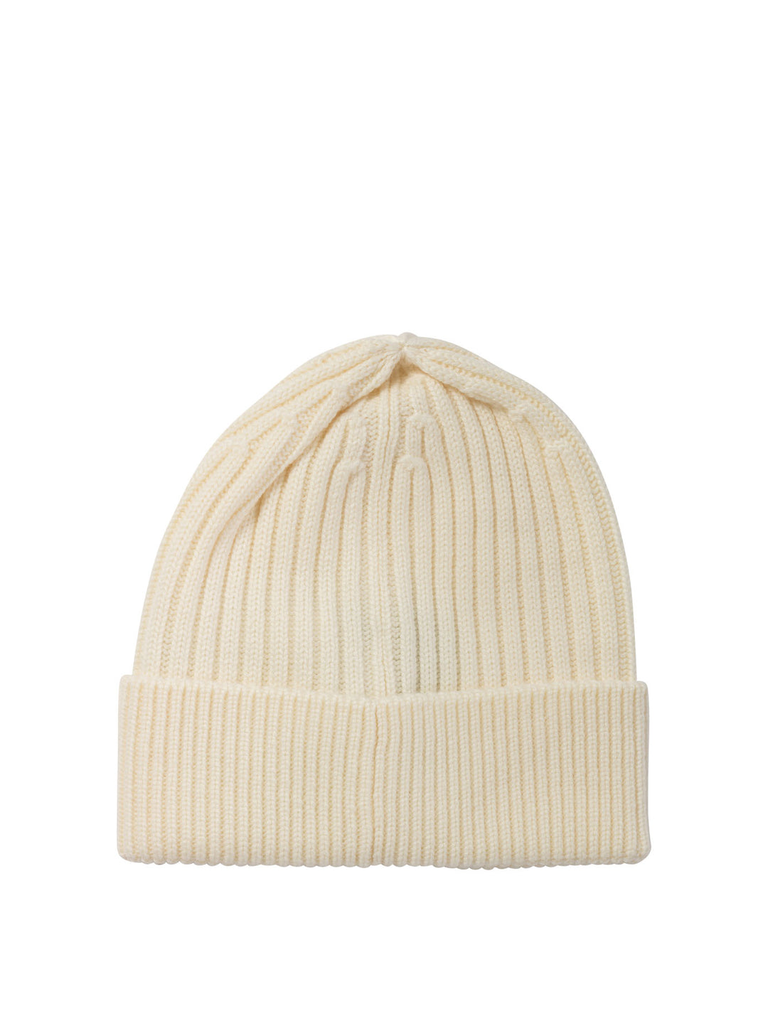 Ribbed Wool Beanie Cappelli Bianco