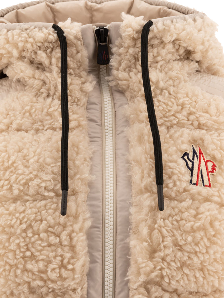 Shearling Down Vest Giacche Beige