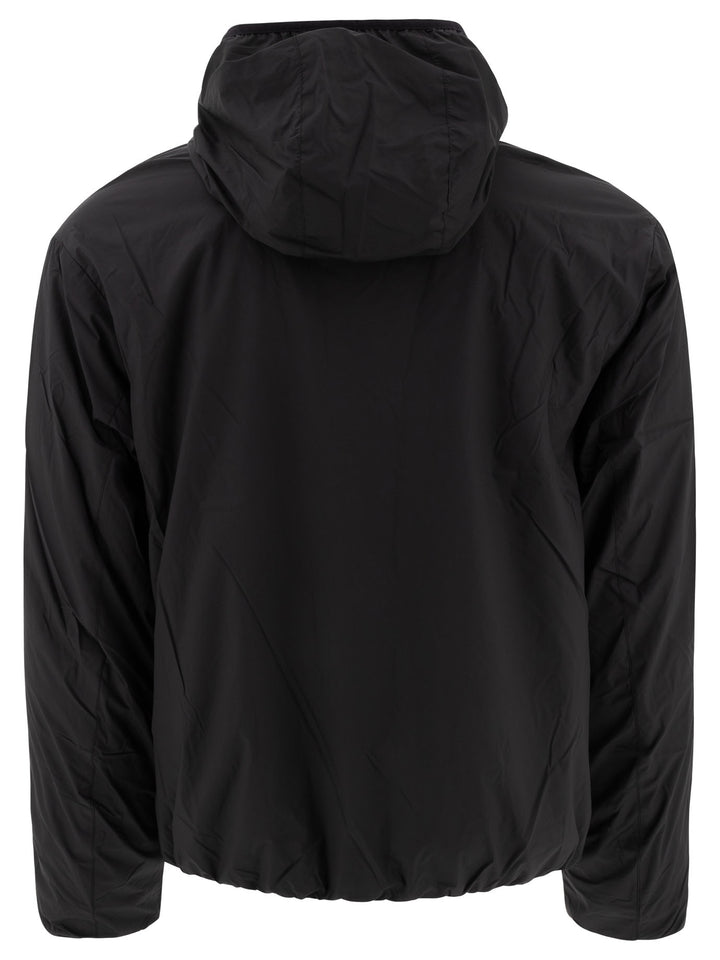 Windproof Hooded Jacket Giacche Nero