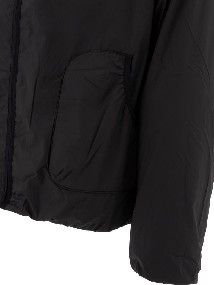 Windproof Hooded Jacket Giacche Nero