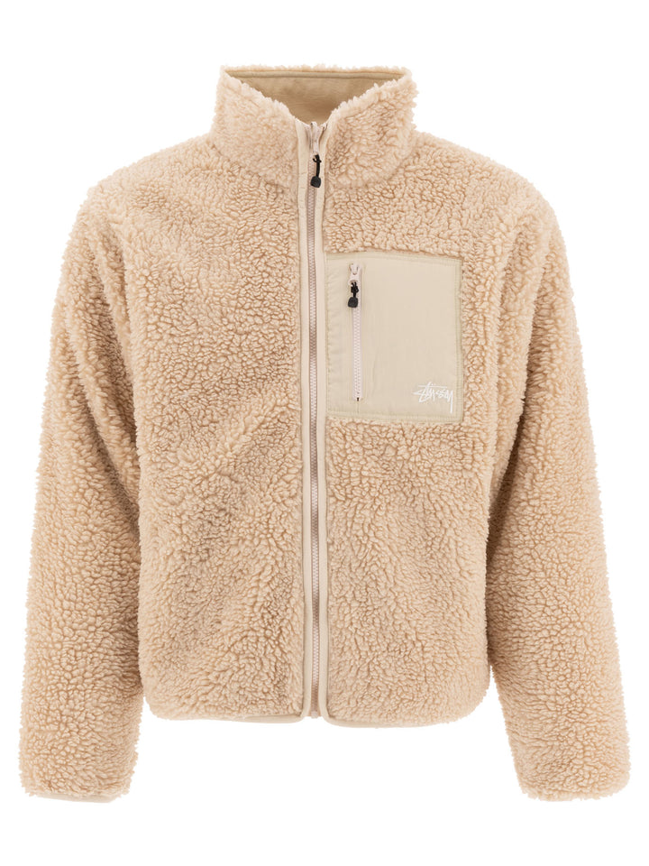 Reversible Sherpa Jacket Giacche Beige