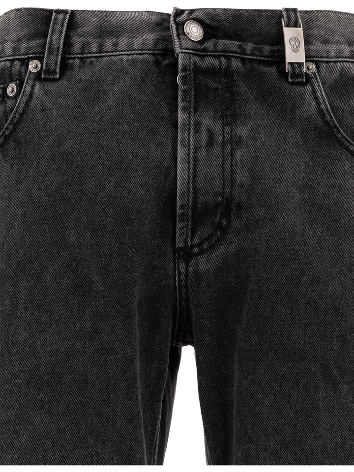 Metal Plate Jeans Nero