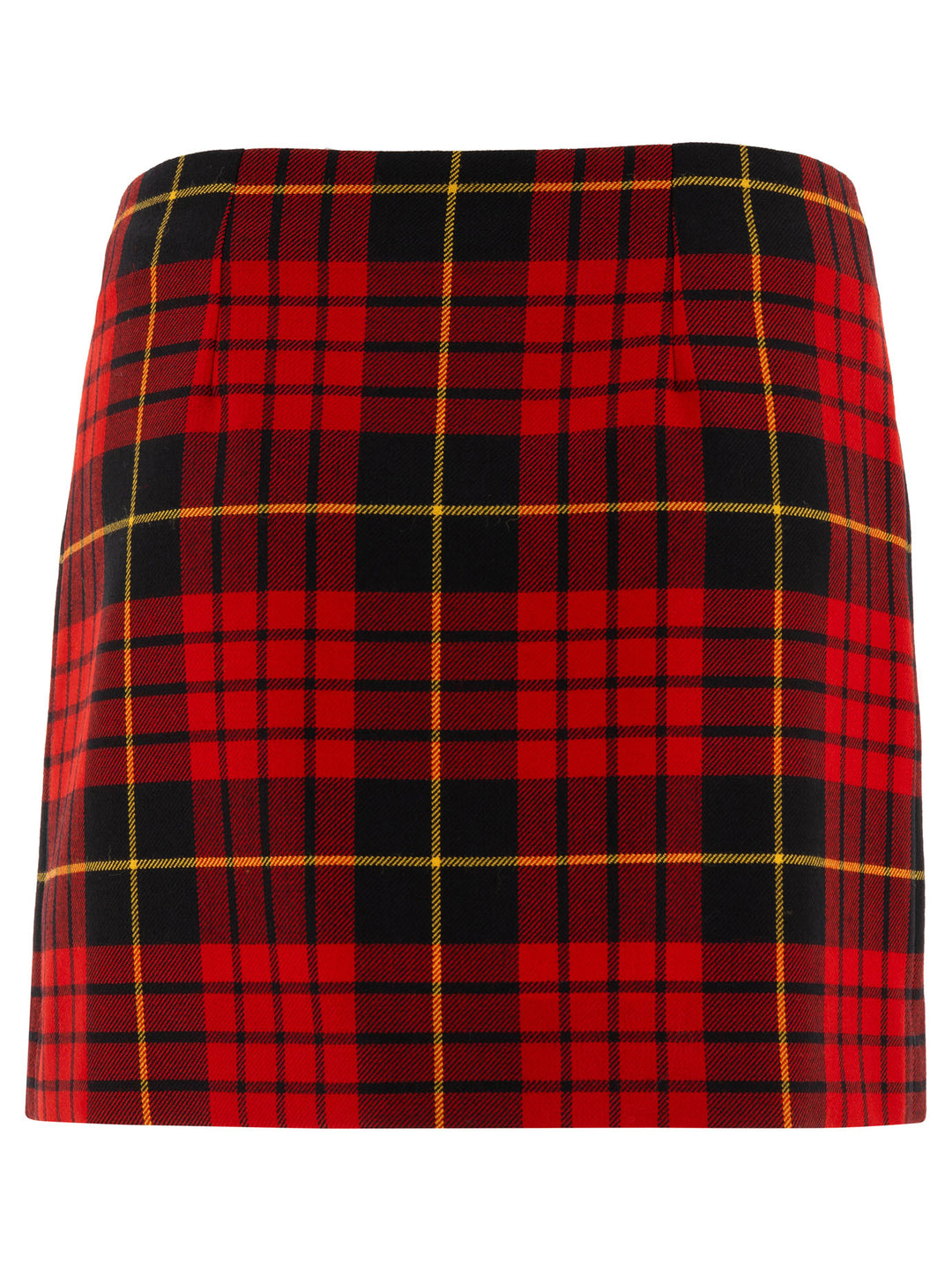 Tartan Miniskirt Gonne Rosso