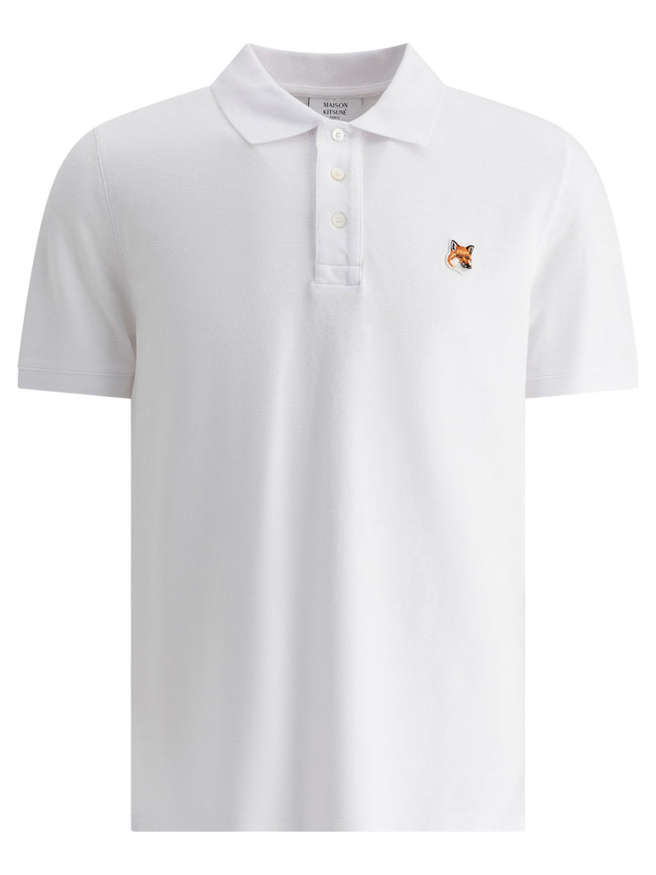 Fox Head Polo Shirts Bianco