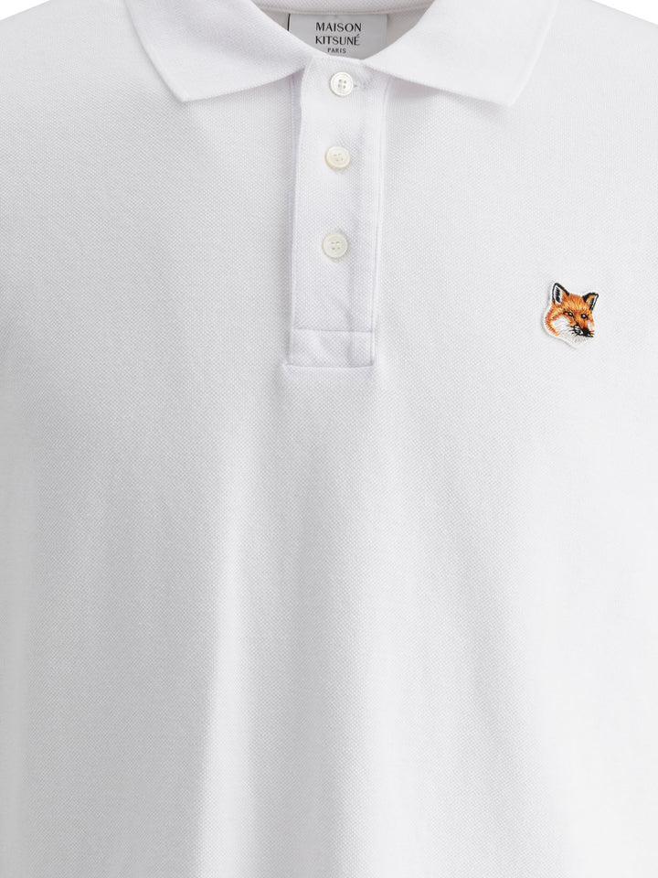 Fox Head Polo Shirts Bianco