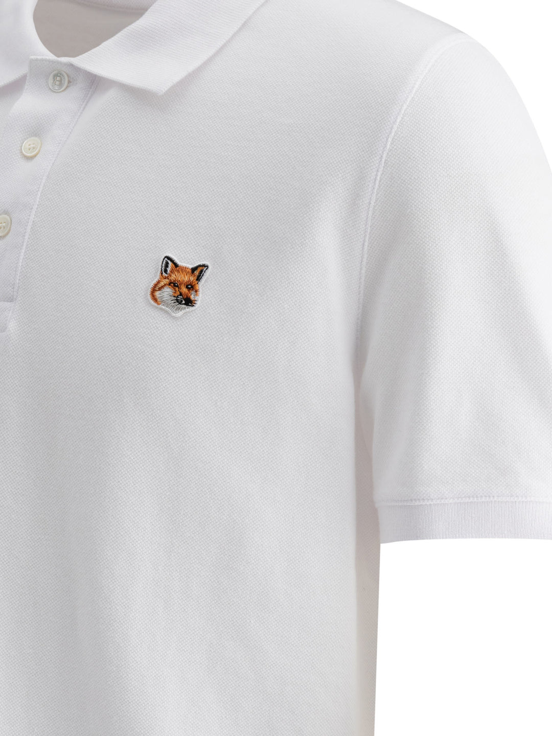 Fox Head Polo Shirts Bianco