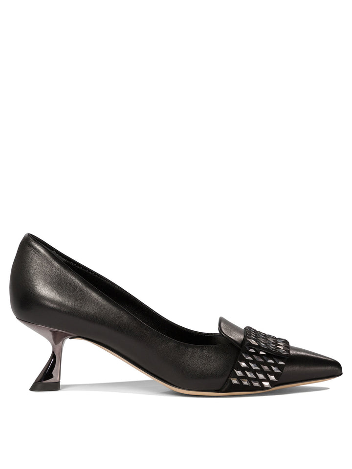 Peak Heeled Shoes Nero