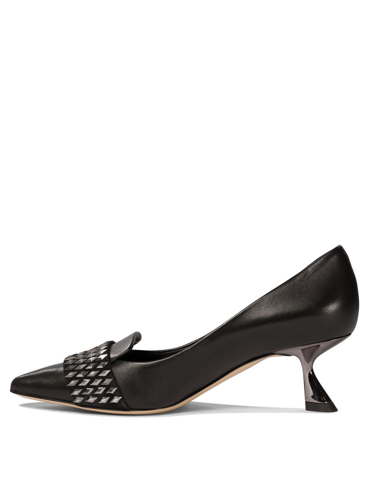 Peak Heeled Shoes Nero