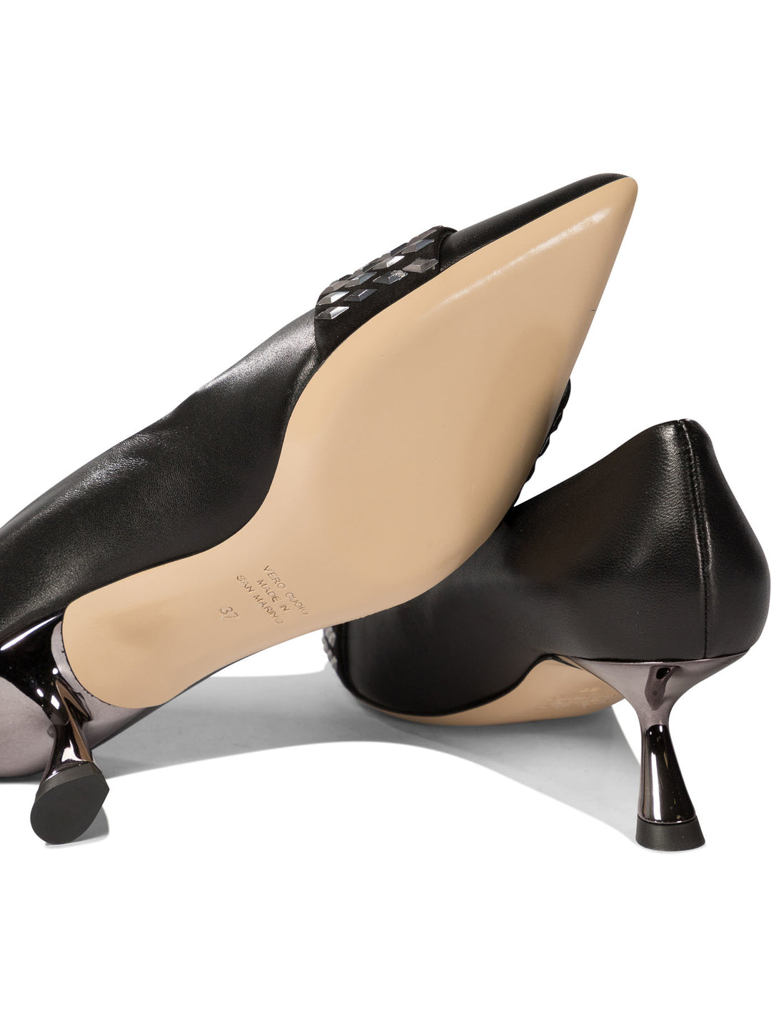 Peak Heeled Shoes Nero