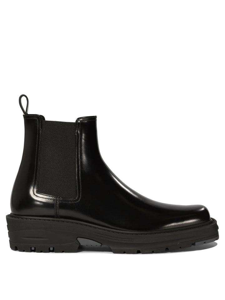 Leather Chelsea Boots Stivali E Stivaletti Nero