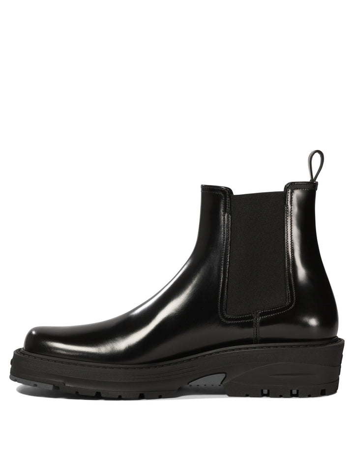 Leather Chelsea Boots Stivali E Stivaletti Nero