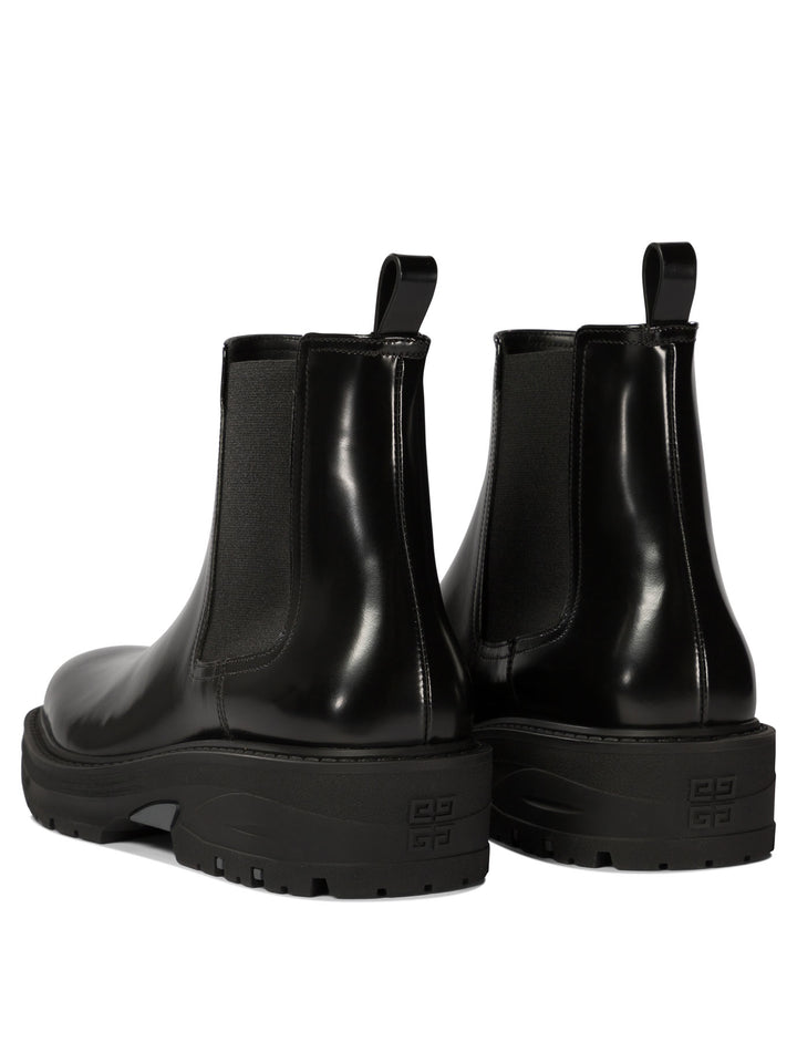 Leather Chelsea Boots Stivali E Stivaletti Nero