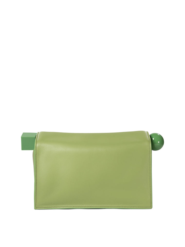 La Pochette Rond Carré Clutches Verde