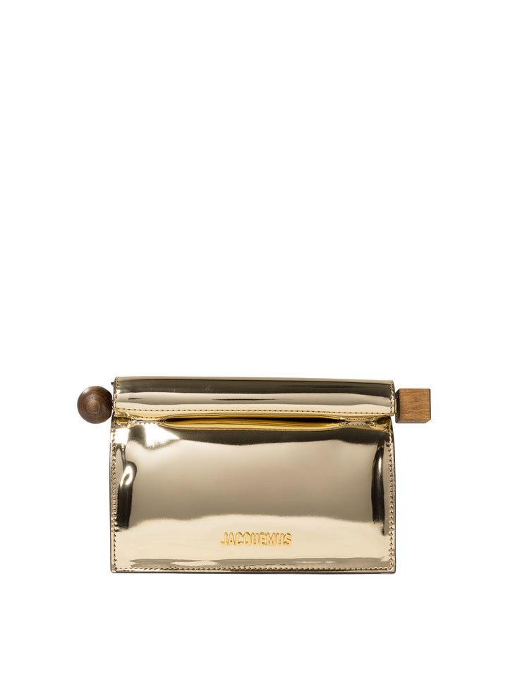 La Petite Pochette Rond Carré Clutches Oro