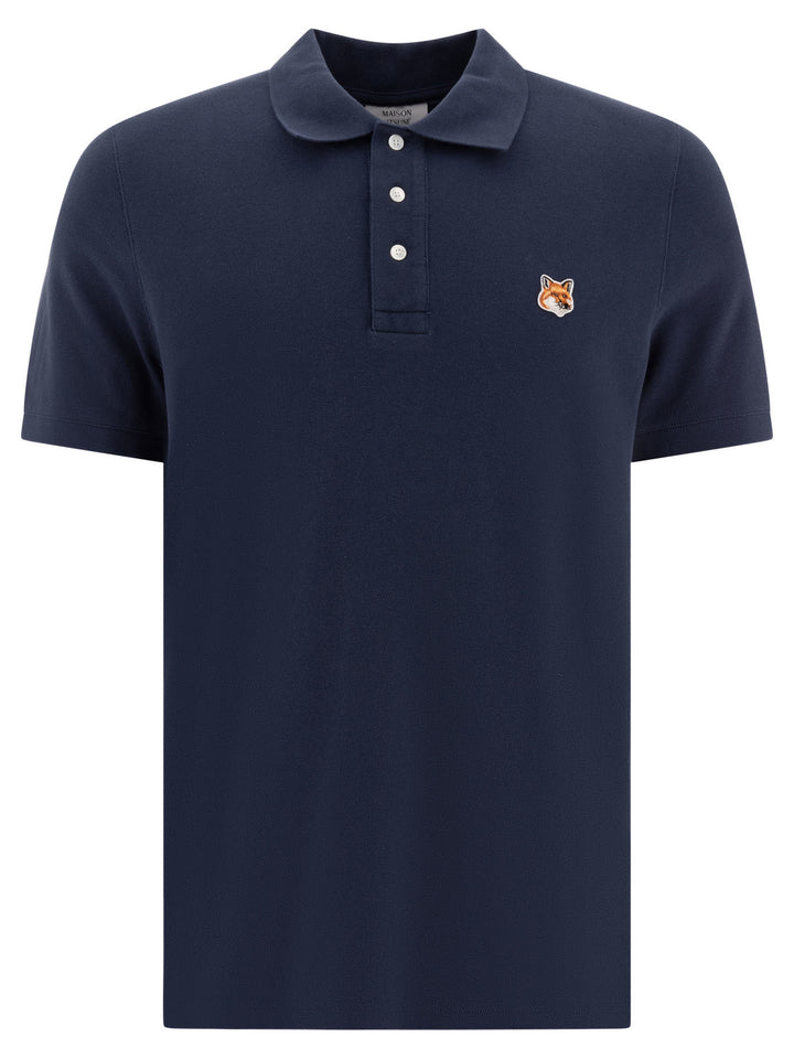 Fox Head Polo Shirts Blu