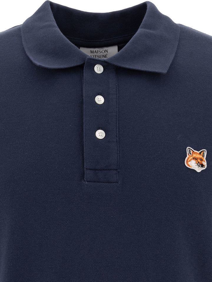 Fox Head Polo Shirts Blu