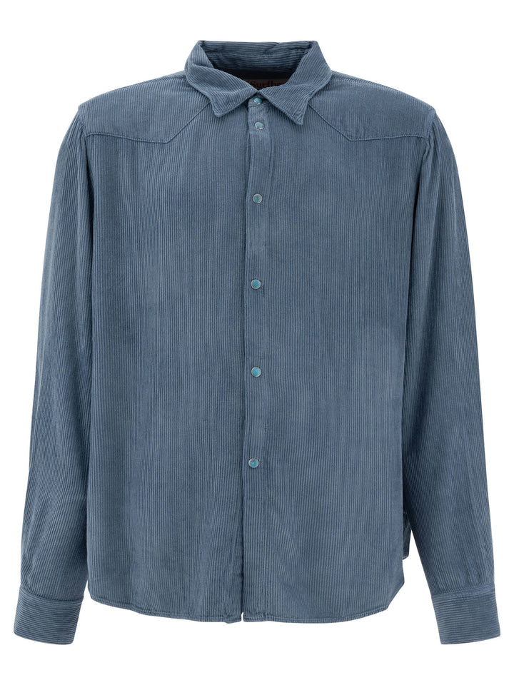 Corduroy Shirt Shirts Blu