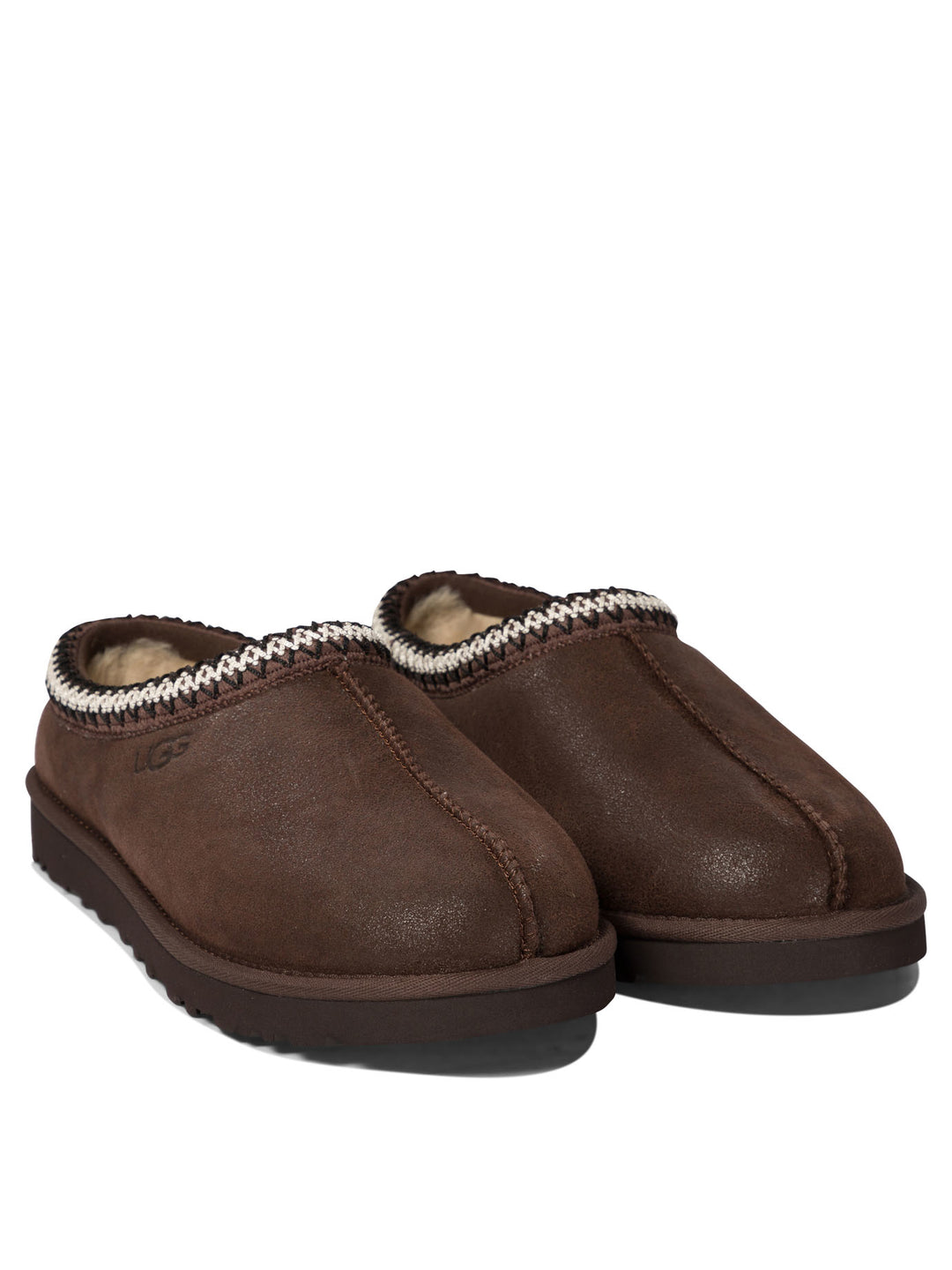 Tasman Distressed Loafers & Slippers Marrone