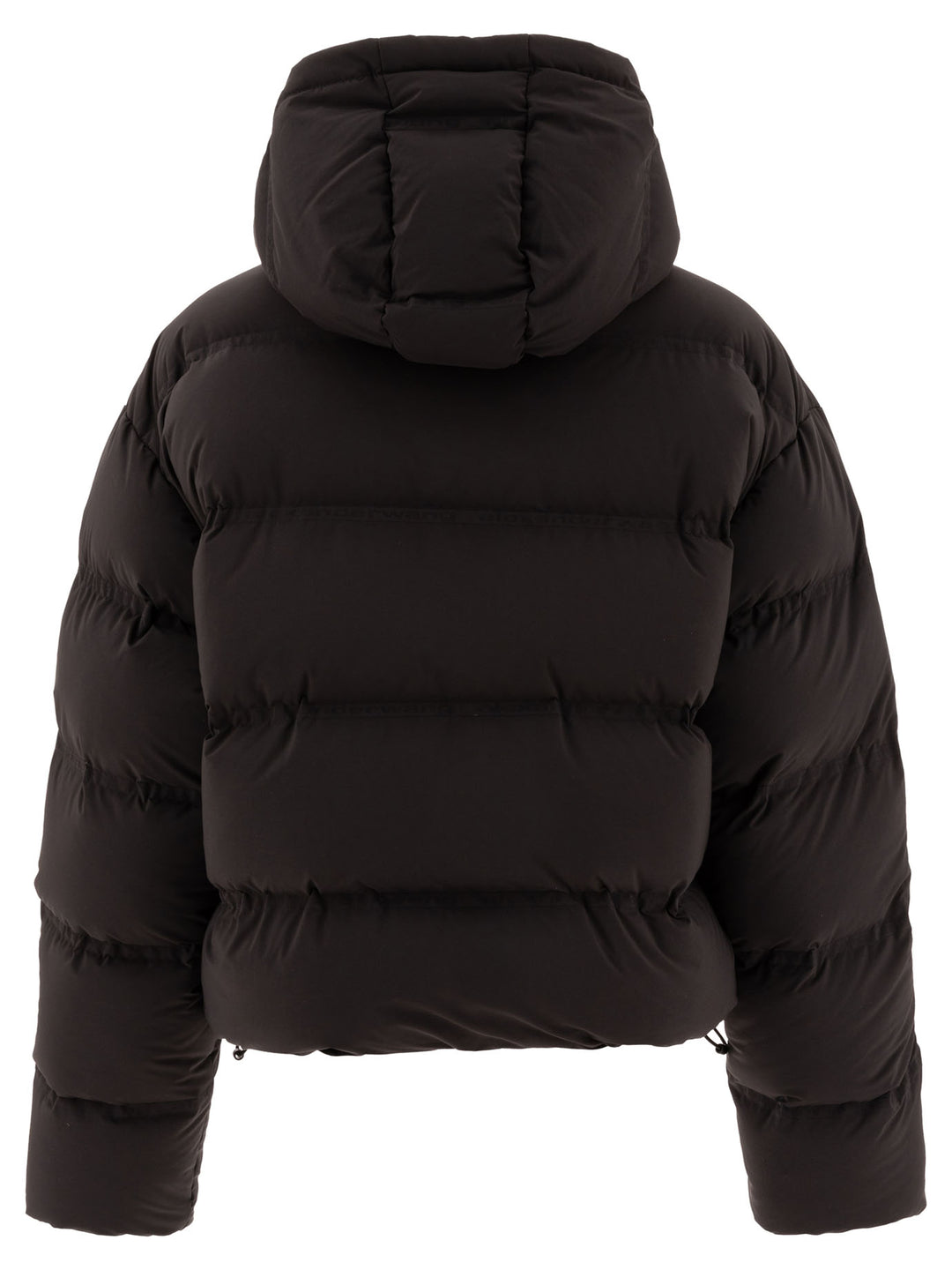 Down Jacket With Logo Giacche Nero