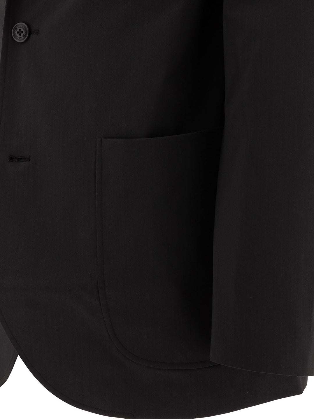 Wool Blend Twill 2b Giacche Nero