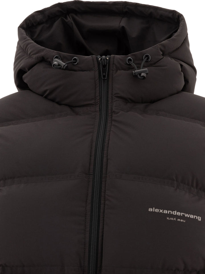 Down Vest With Logo Giacche Nero