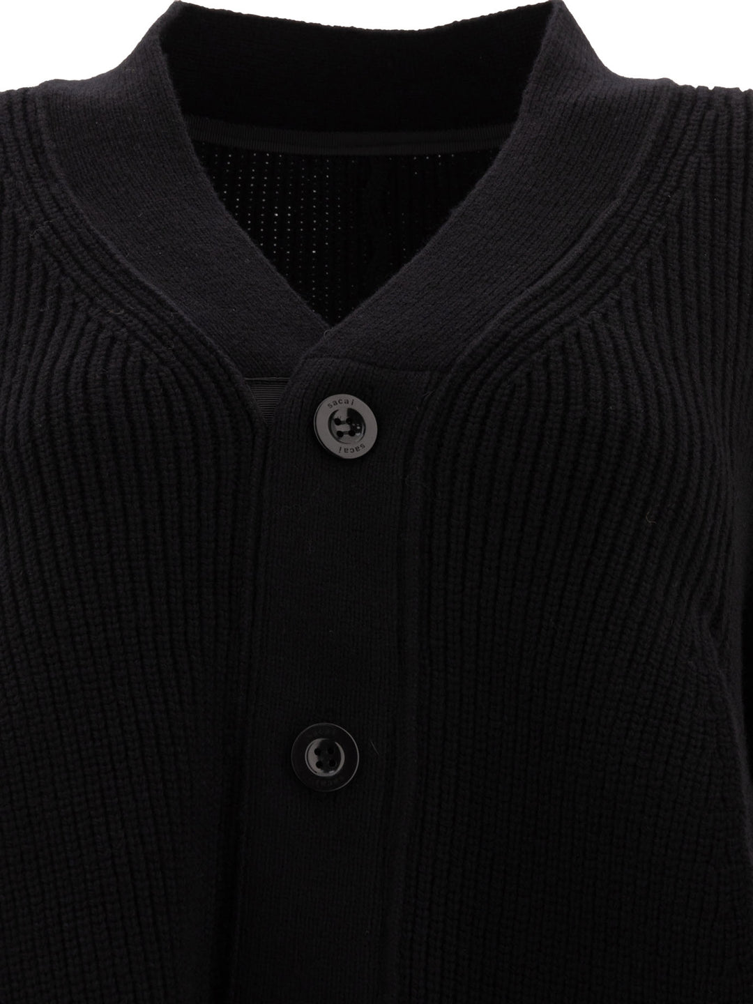 Wool Knit Cardigan Knitwear Nero