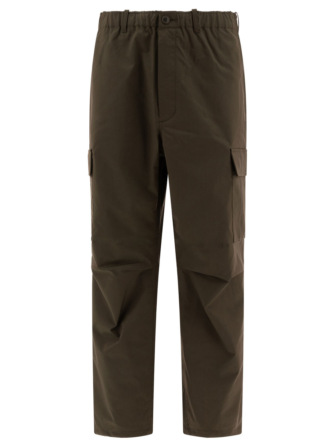 Wool Blend Twill Trousers Verde