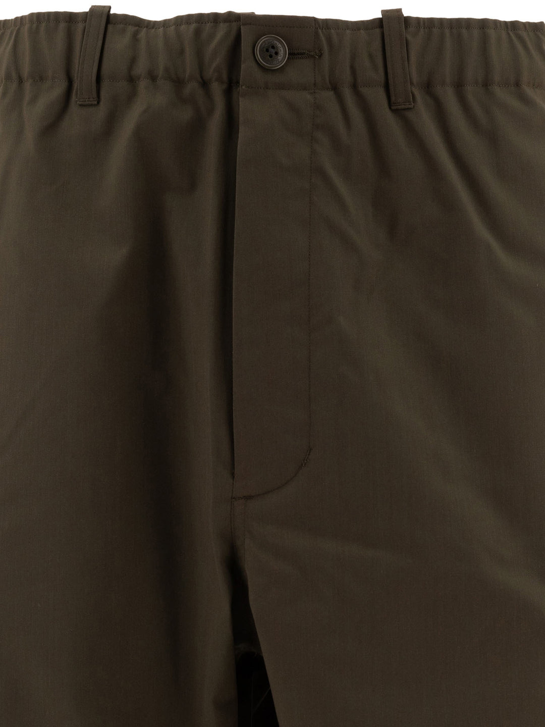 Wool Blend Twill Trousers Verde