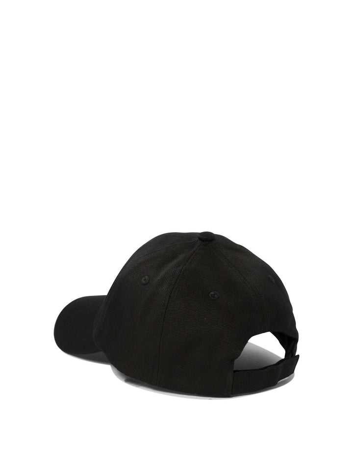 Baseball Cap With Embroidered Logo Cappelli Nero