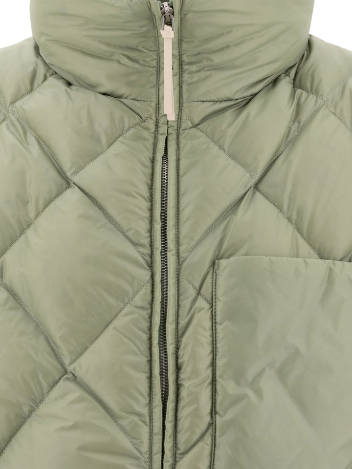 Down Vest With Pocket Giacche Verde