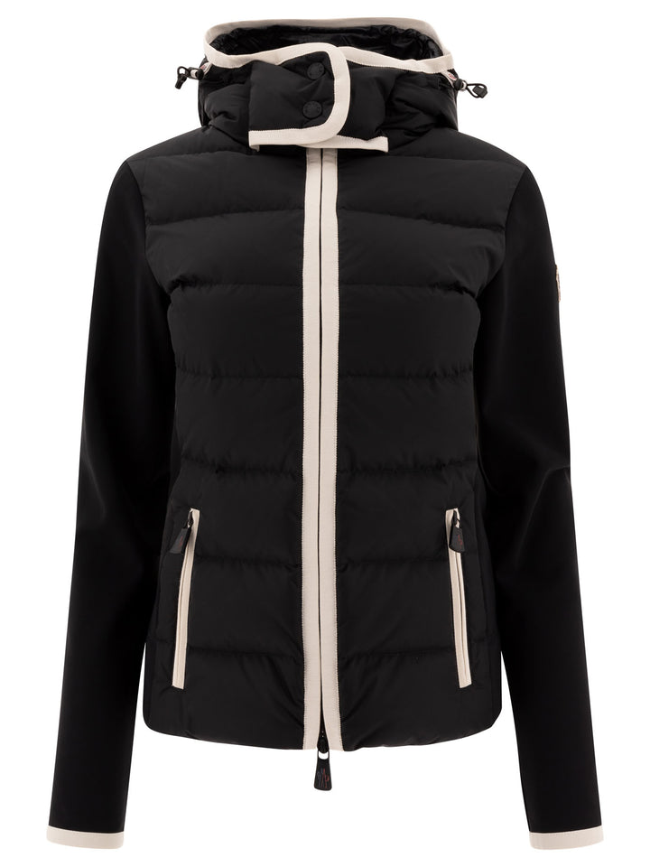 Down Jacket With Contrasting Details Giacche Nero