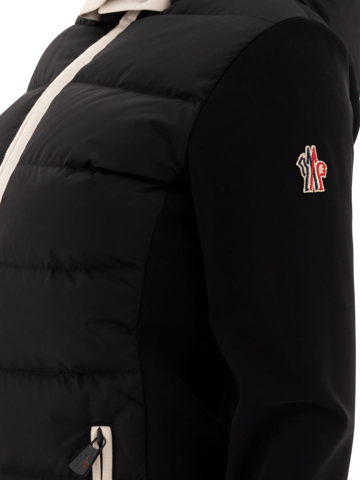 Down Jacket With Contrasting Details Giacche Nero