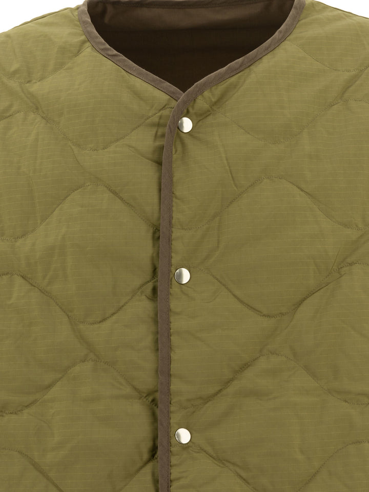 Reversible Down Jacket Giacche Verde