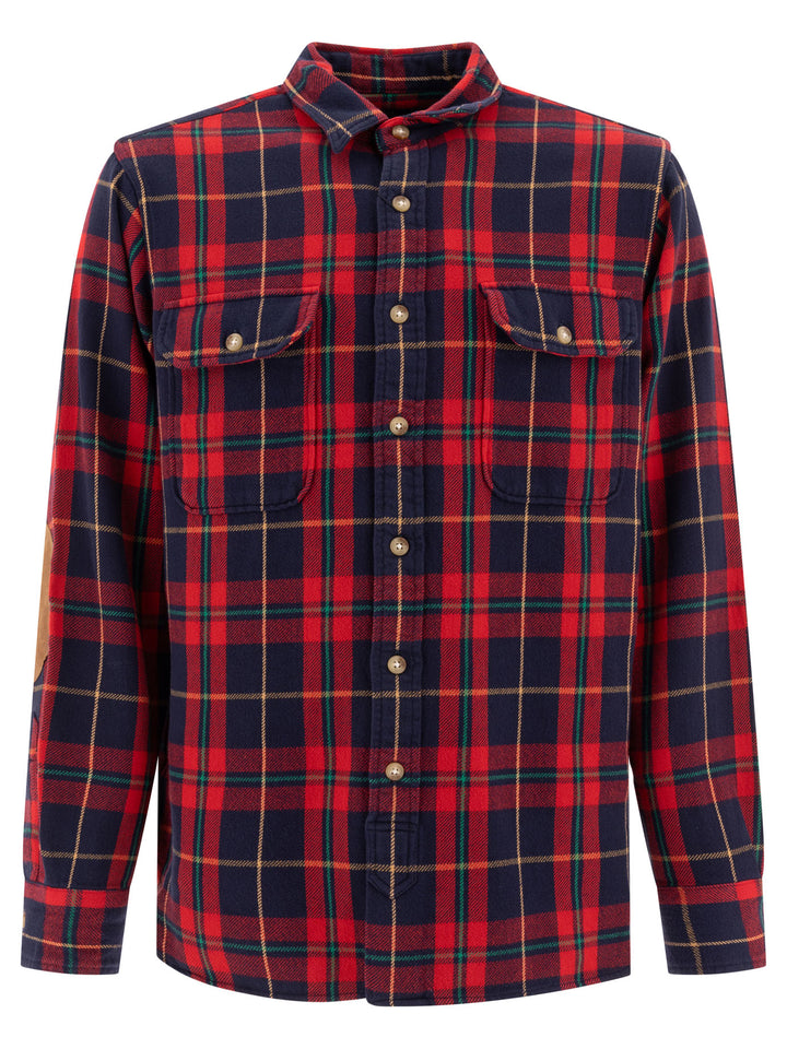 Plaid Shirt Shirts Rosso