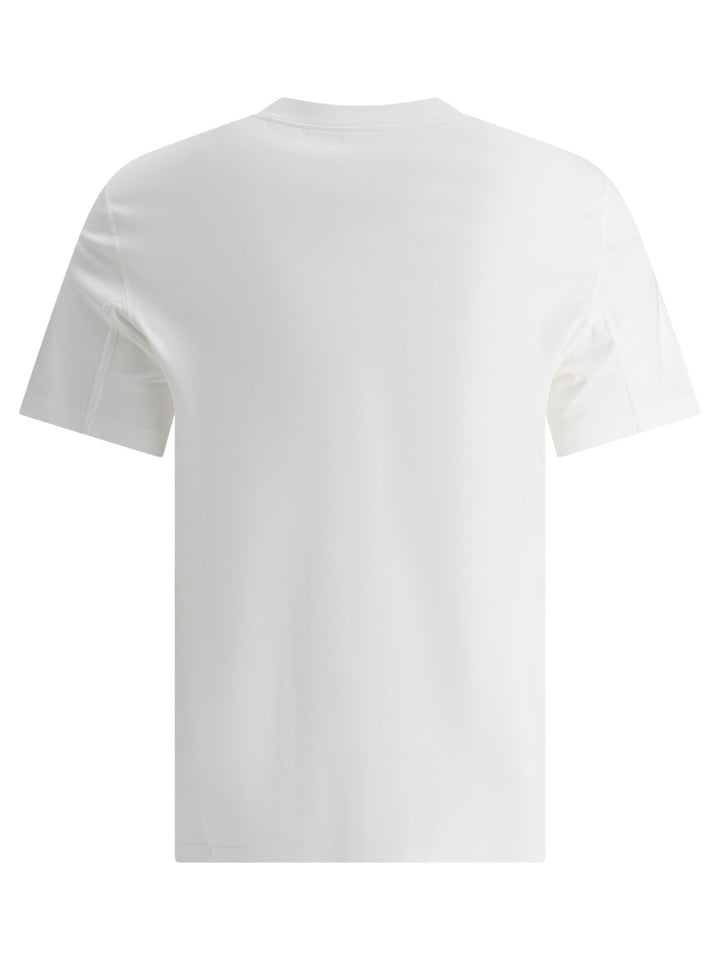 T-Shirt With Embroidered Logo T-Shirts Bianco