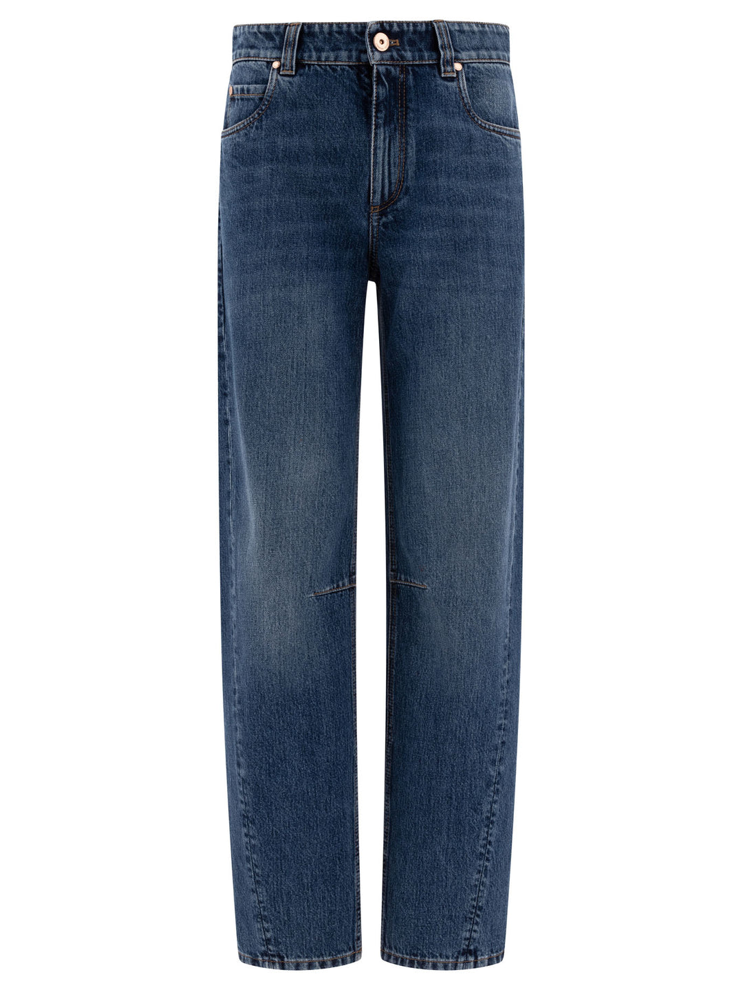 Loose Straight-Leg Jeans Blu