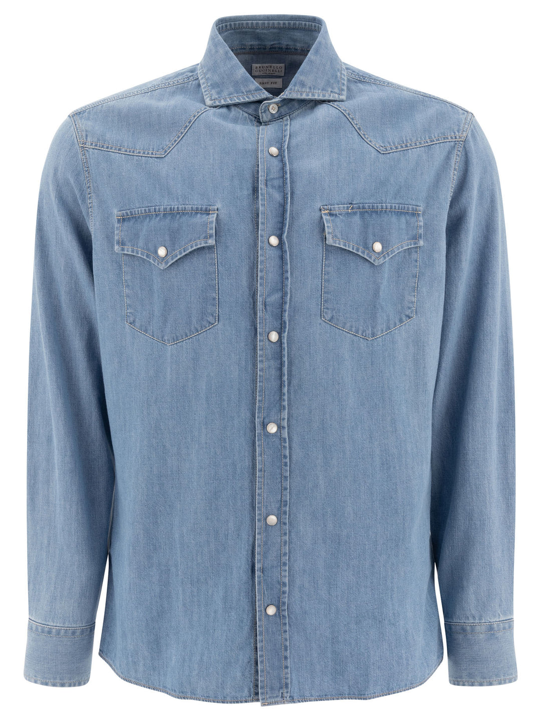 Western-Style Denim Shirt Shirts Celeste