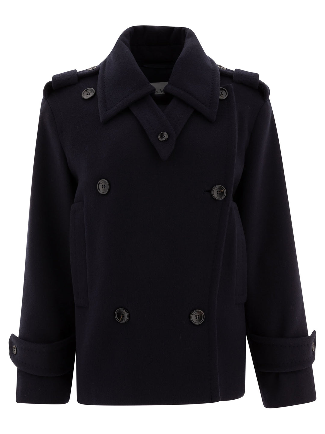 Wool And Cashmere Coat Coats Blu