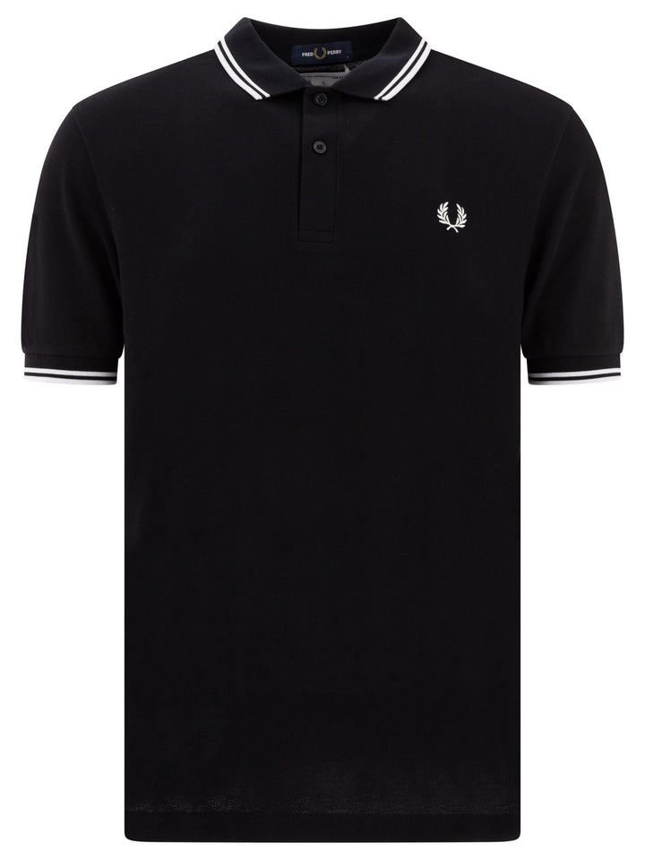 Cdg X Fred Perry Polo Shirts Nero