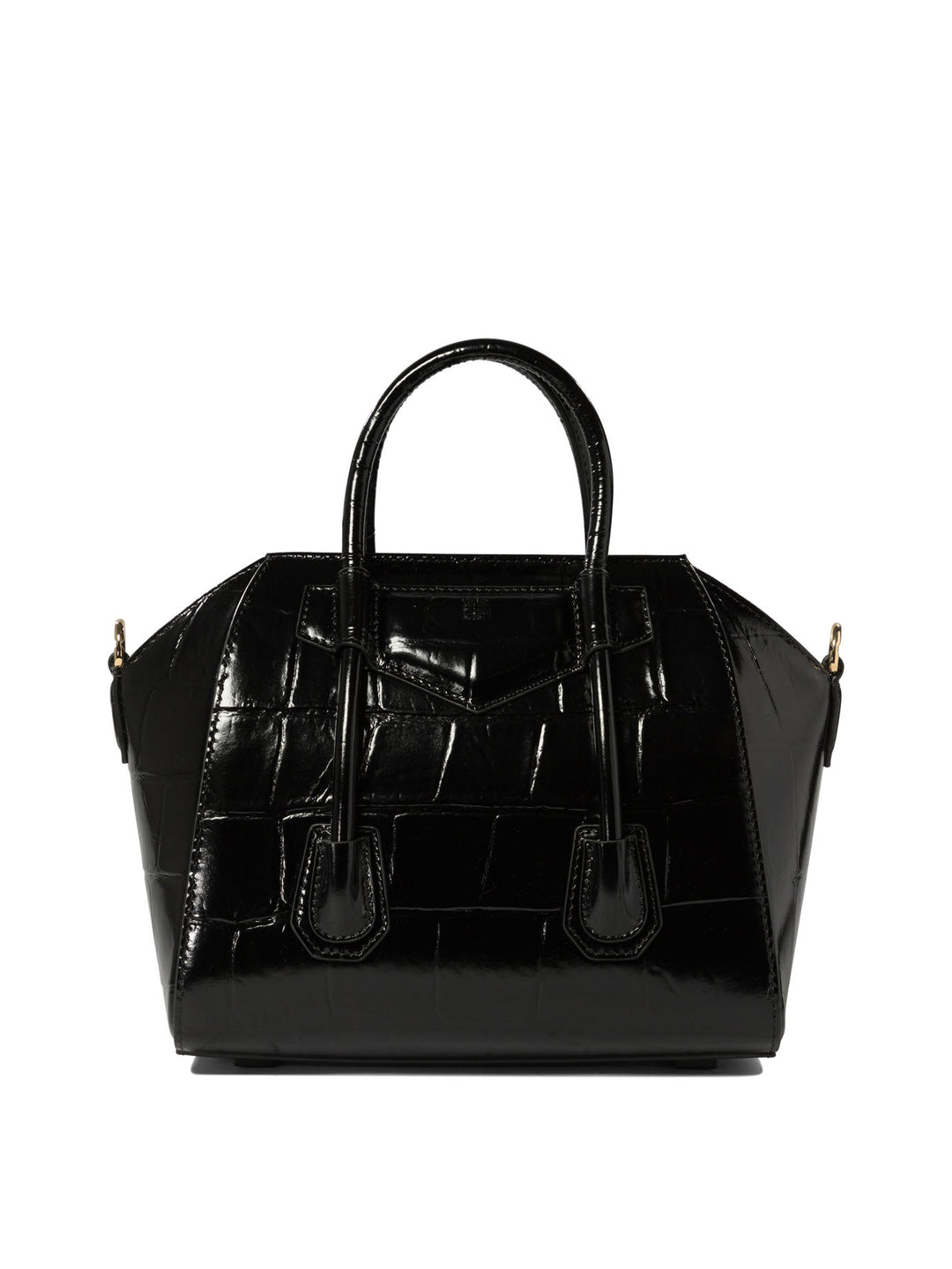 Antigona Lock Mini Handbags Nero