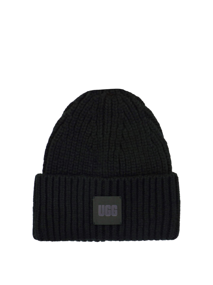 Ribbed Beanie Cappelli Nero