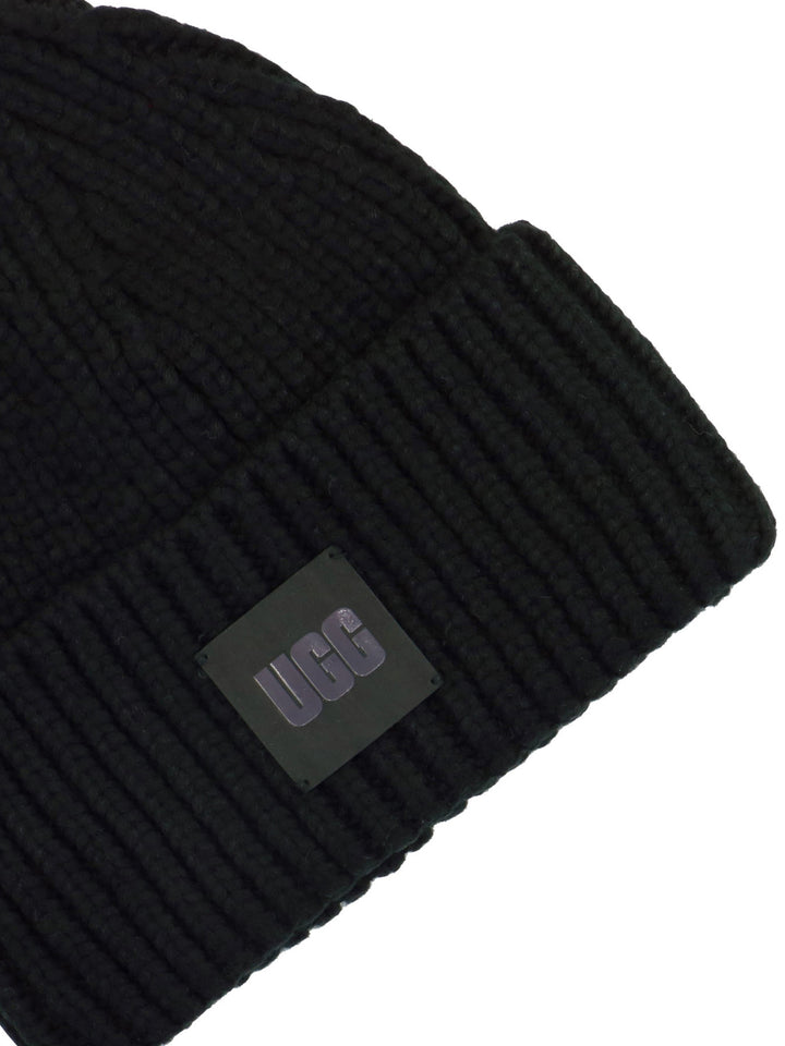 Ribbed Beanie Cappelli Nero