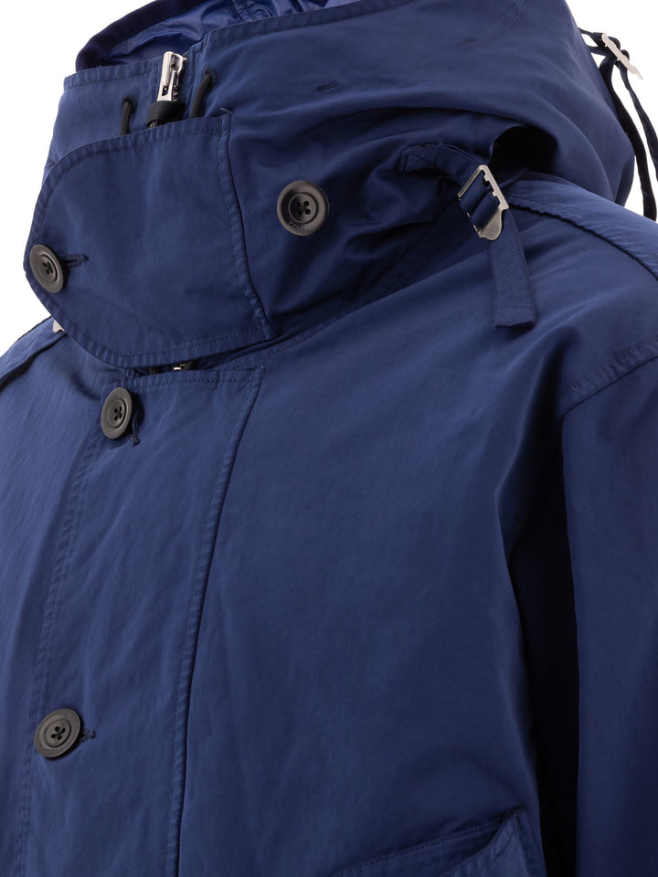 Nylon Down Jacket Giacche Blu