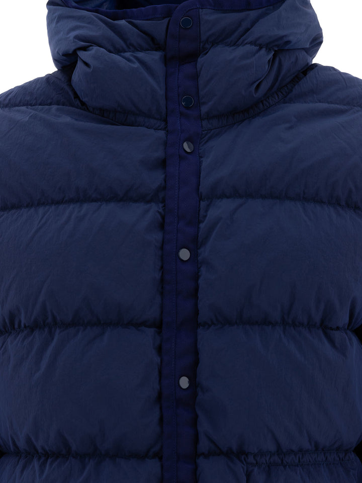 Nylon Down Jacket Giacche Blu